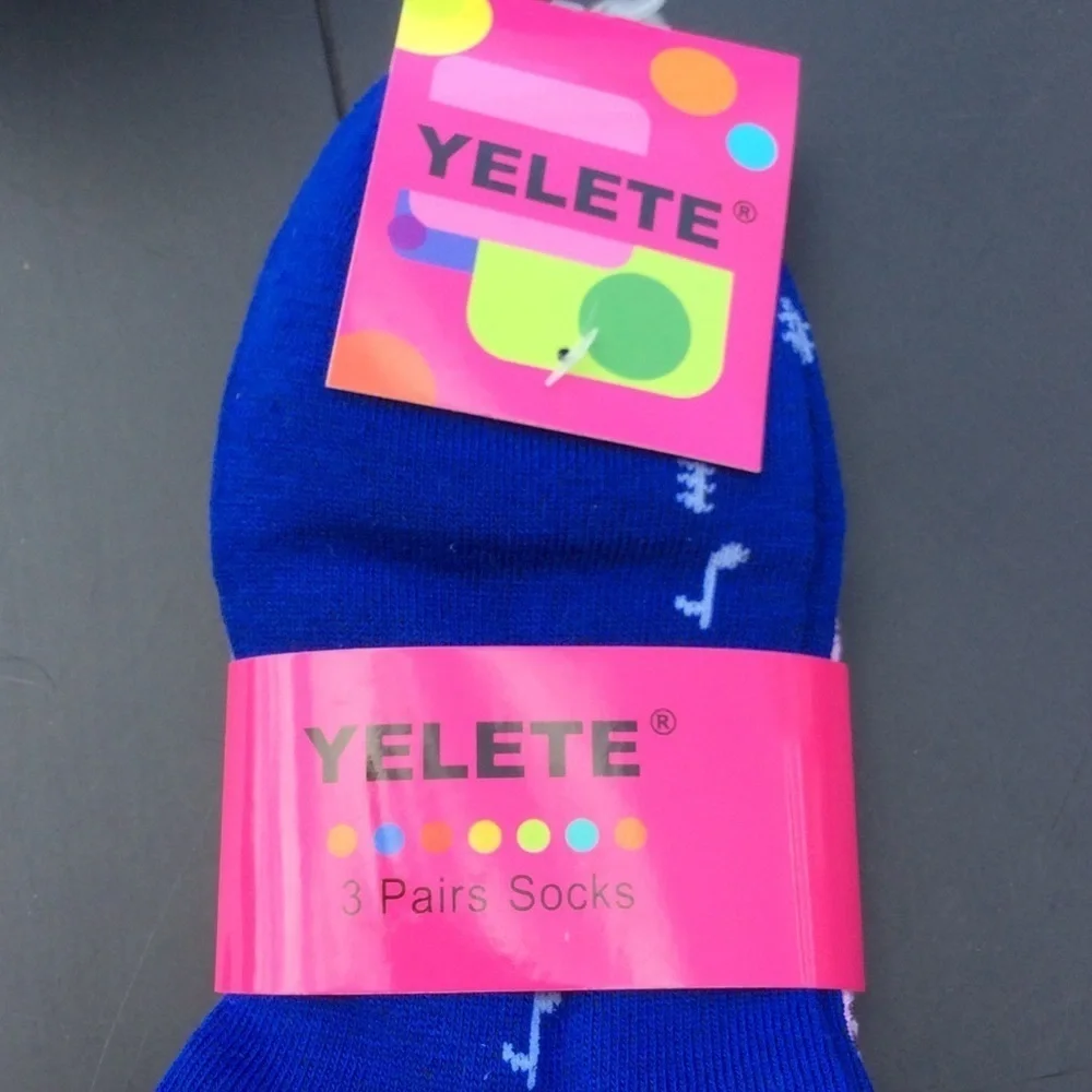 3-pack Women’s Music Themed Socks